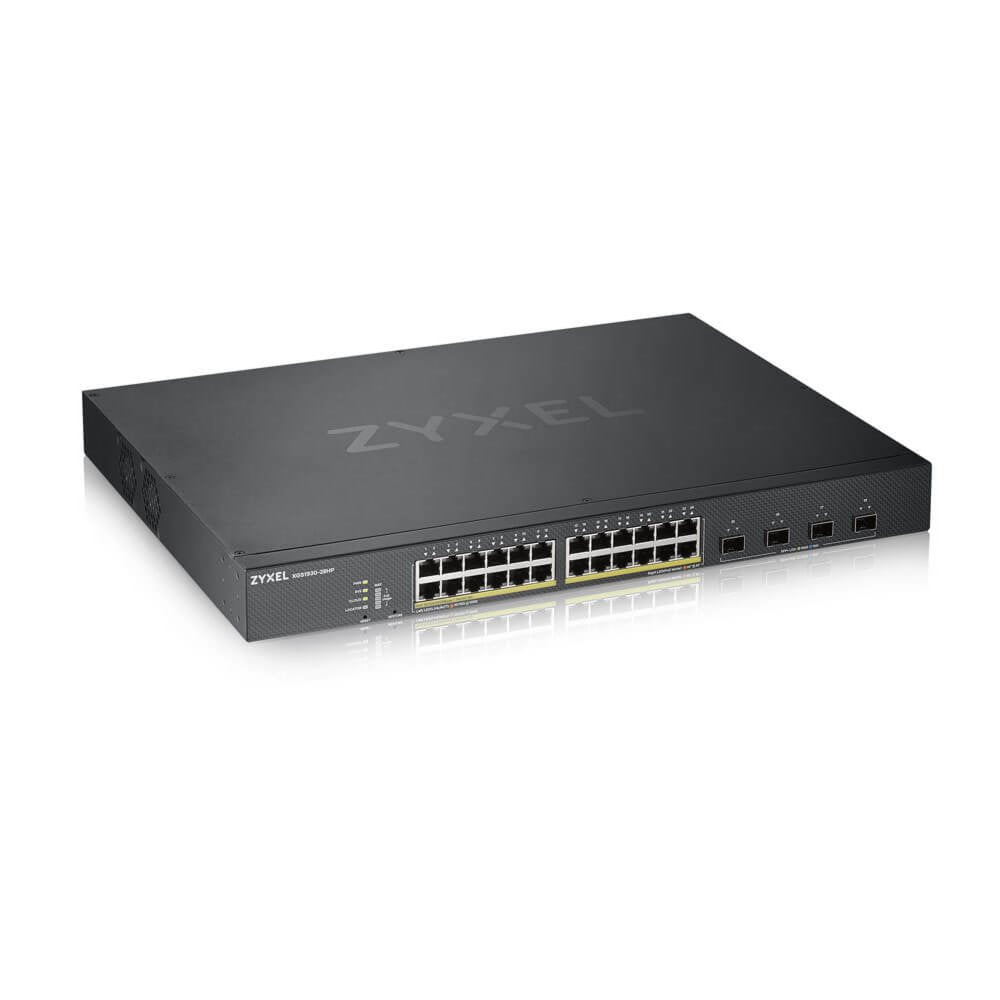 Zyxel XGS1930-28HP | Managed L3 Switch | 28 Poorten | Gigabit Ethernet (10/100/1000 Mbps) | PoE | Zwart - Matmuis